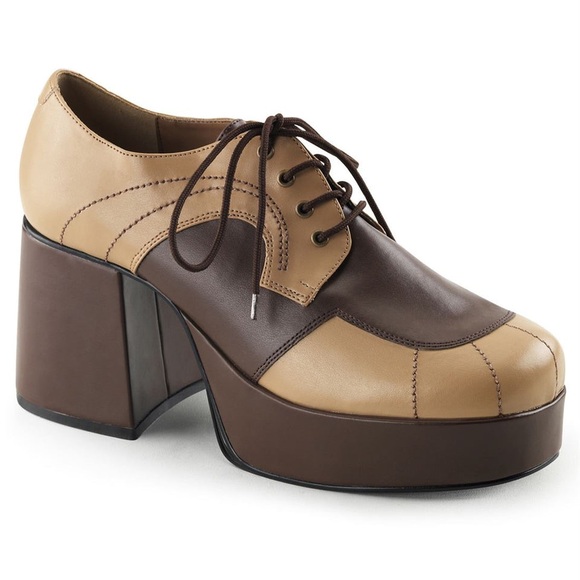 Funtasma retro vintage style disco 70’s Oxford Platform Shoes new - Picture 1 of 6